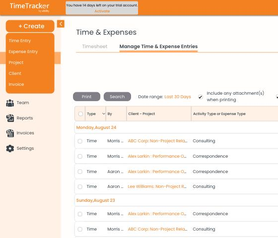 Quick Create Menu