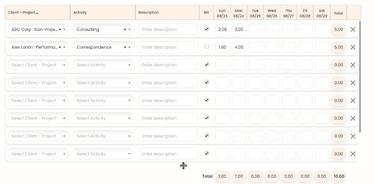 Weekly Timesheet