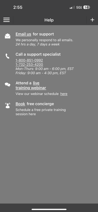 Mobile - Getting Help