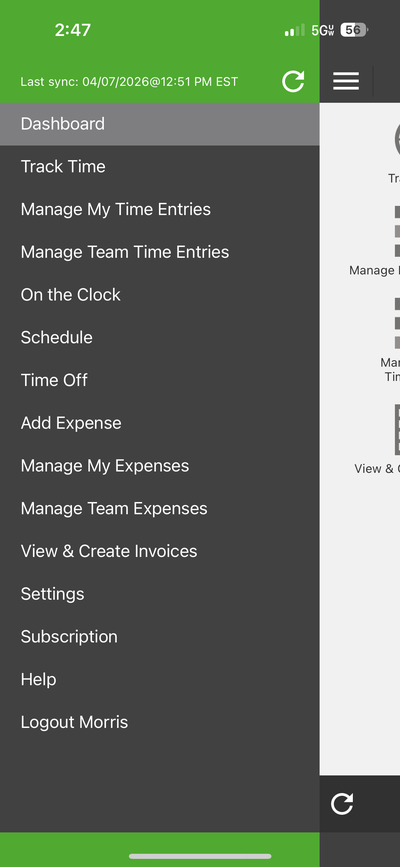 Mobile - Navigation Menu 1